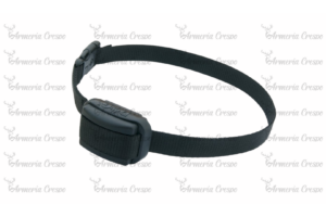 Collar antiladridos Dogtrace D‑Mute negro con correa de nylon regulable y módulo sumergible.