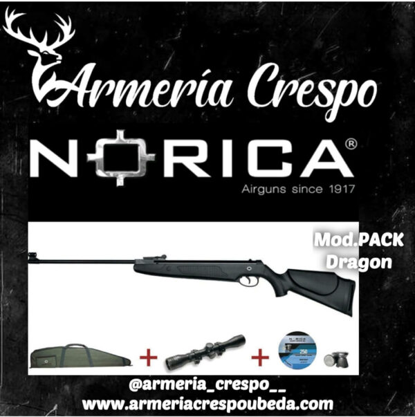 Carabina Plomos Norica CL.4.5 Mod. PACK Dragon