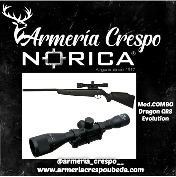 Carabina Plomos Norica CL.4.5 Mod.COMBO Dragon GRS Evolution