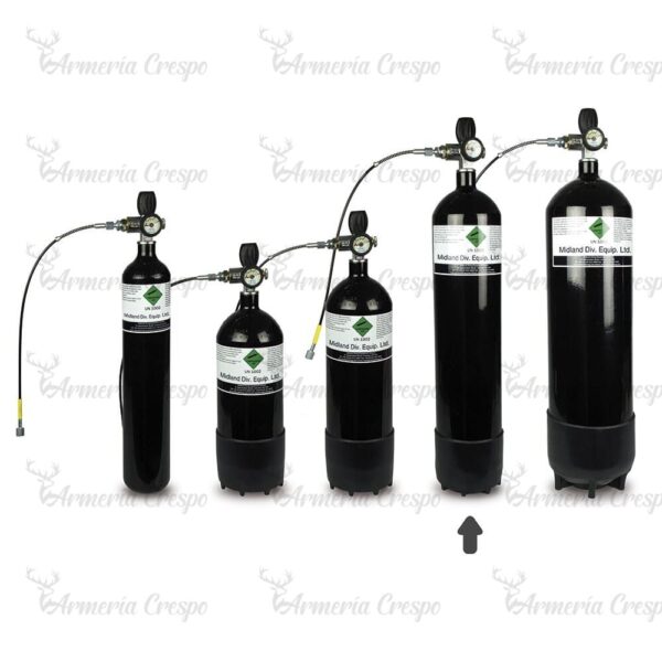 BOTELLA 7 LITROS PCP 300 BARES KIT COMPLETO