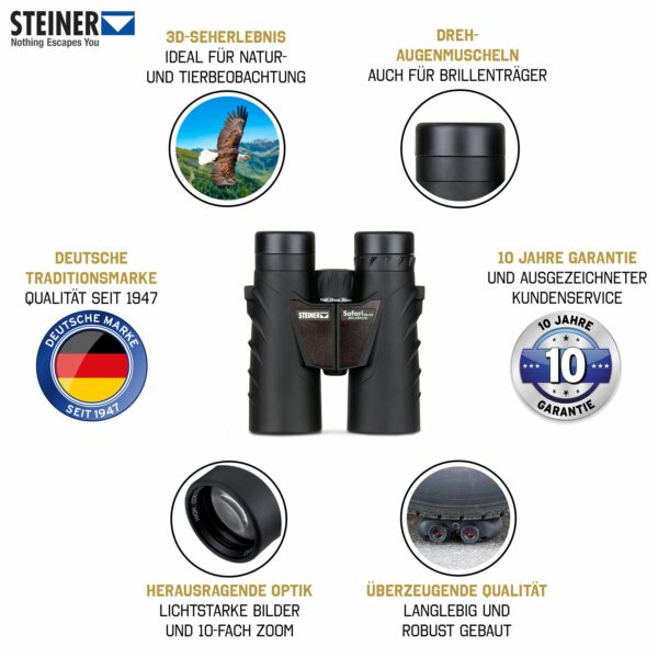 Binocular Steiner Safari UltraSharp 10x42