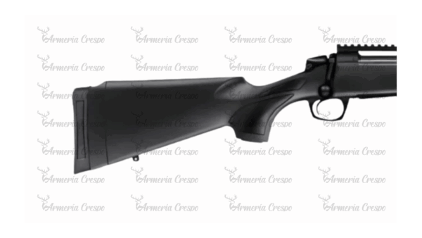 Rifle CVA Cascade con culata sintética negra, raíl Picatinny y cañón Cerakote roscado.