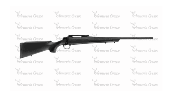 Rifle CVA Cascade con culata sintética negra, raíl Picatinny y cañón Cerakote roscado.