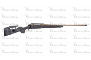 Rifle CVA Cascade LRX Smoked con culata ajustable, carrillera regulable y acabado smoked Cerakote cobre.