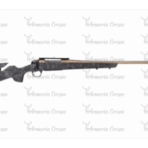 Rifle CVA Cascade LRX Smoked con culata ajustable, carrillera regulable y acabado smoked Cerakote cobre.