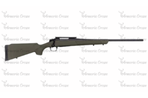 Rifle CVA Cascade ODG con culata sintética verde OD, cañón Cerakote y alza integrada.