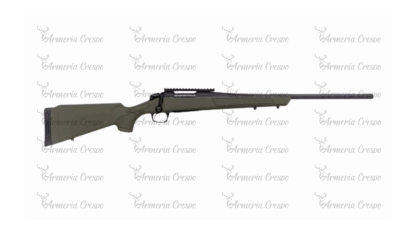 Rifle CVA Cascade ODG con culata sintética verde OD, cañón Cerakote y alza integrada.
