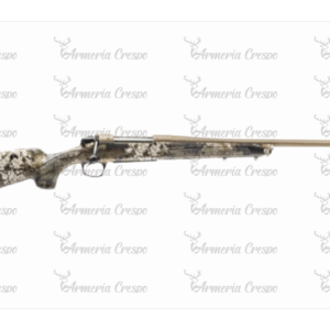 Rifle CVA Cascade Wideland con culata camuflada Wideland y cañón Cerakote bronce.