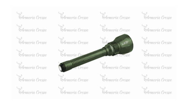 Linterna LED recargable Olight Javelot Turbo 2 con control remoto inalámbrico y 1.500 m de alcance.
