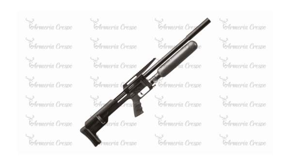 Carabina PCP Arcea-Snowpeak M60B con botella de carbono, cargador 20 balines y culata ajustable (calibre 5,5).