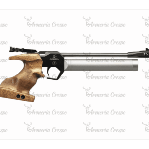Pistola PCP Arcea Voguel-26 monotiro 4,5 mm con depósito 78cc y empuñadura de madera.