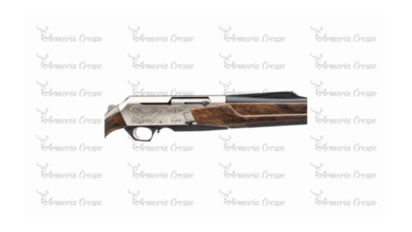 Rifle semiautomático Browning BAR 4X Ultimate con cañón roscado y culata de madera.