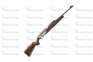 Rifle semiautomático Browning BAR 4X Ultimate con cañón roscado y culata de madera.