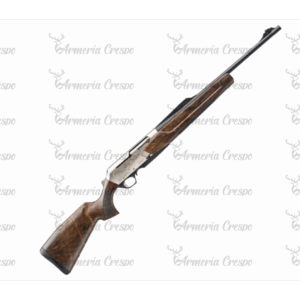 Rifle semiautomático Browning BAR 4X Ultimate con cañón roscado y culata de madera.