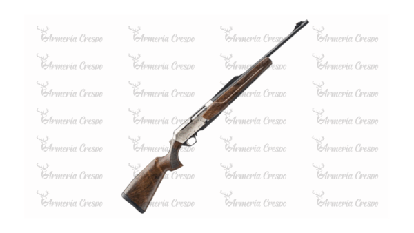Rifle semiautomático Browning BAR 4X Ultimate con cañón roscado y culata de madera.